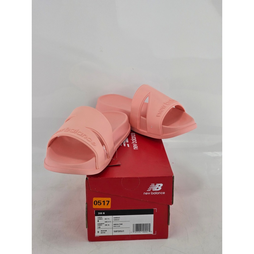 New Balance 200 N Slide Sandals Womens 10 Pink SUF205J1 - New